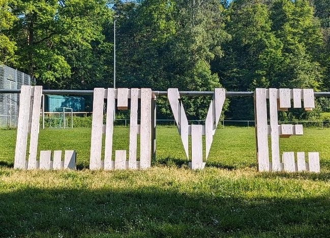 LOVE Schild DIY Palettenbuchstaben Dekoration Hochzeit in Neckarwestheim