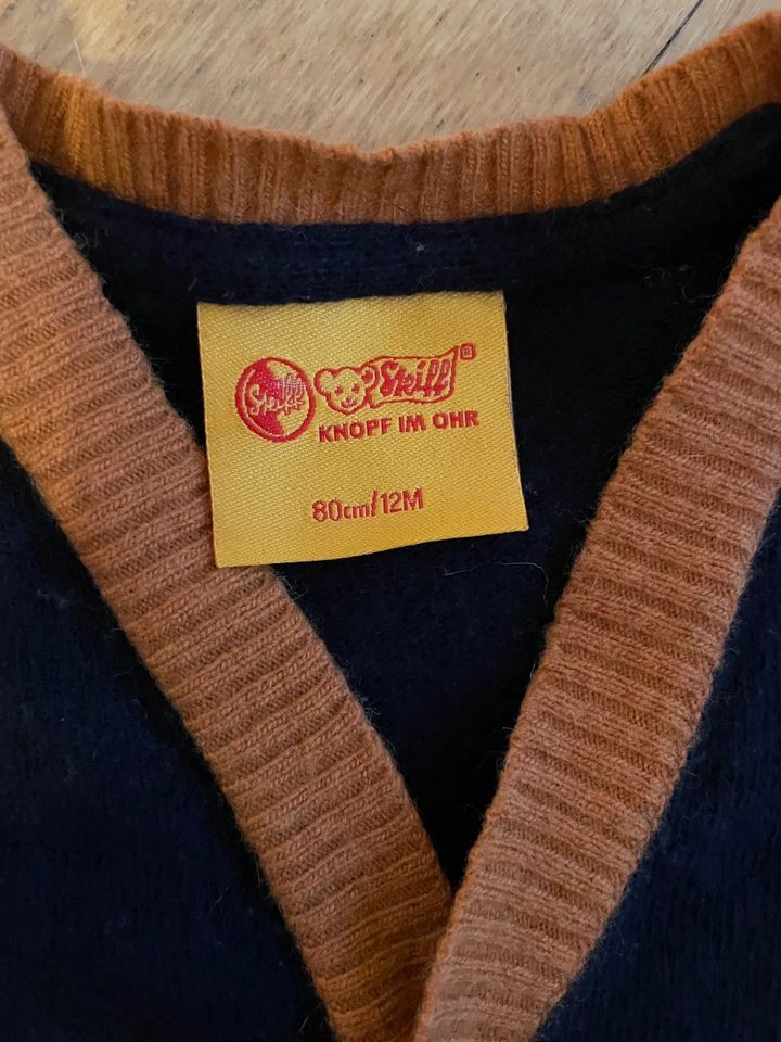 Steiff jacke 74 80 strickjacke mit 25% Schurwolle in Düsseldorf