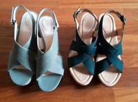 Sandale Sandalette Kork Clarks 40 schwarz taupe Hessen - Großkrotzenburg Vorschau
