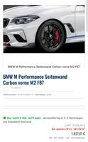 BMW M2 Competition F87 Performance Carbon Kotflügel / Seitenwand Kr. Dachau - Markt Indersdorf Vorschau