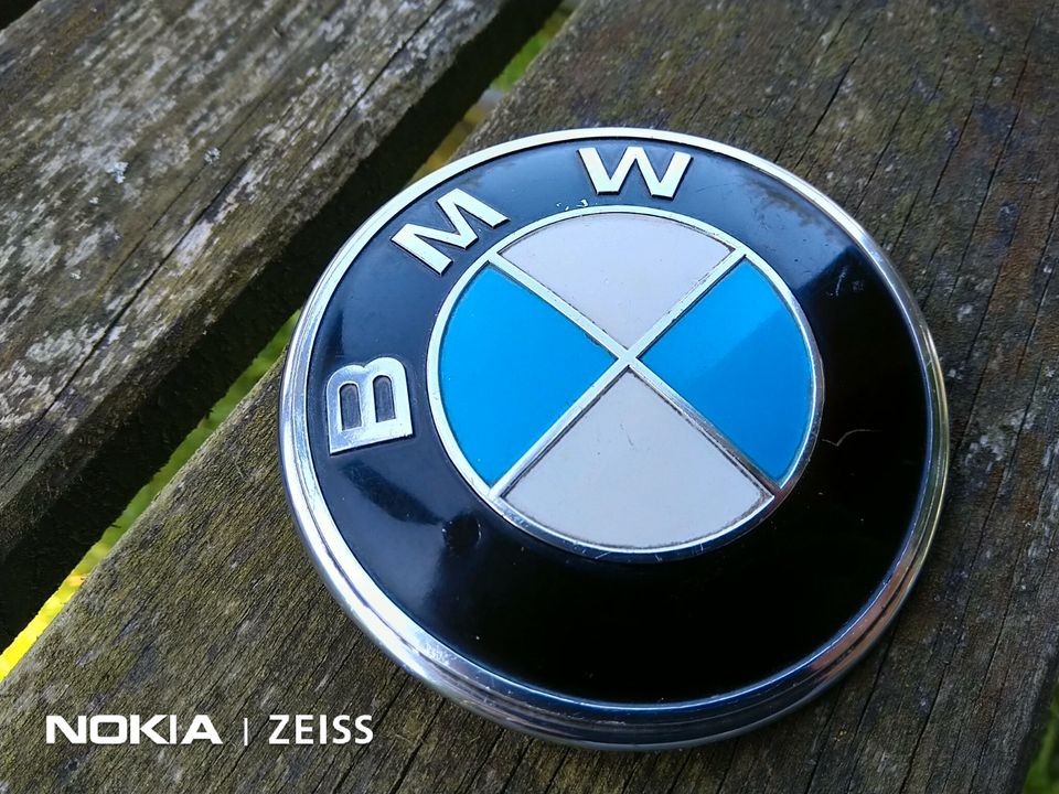 BMW 02er, E10, Emblem Heckklappe, Kofferraumdeckel, Alu, original