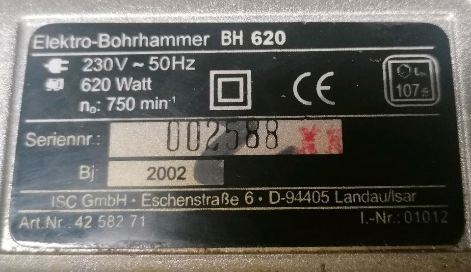 Elektrobohrhammer BH 620 in Henfenfeld