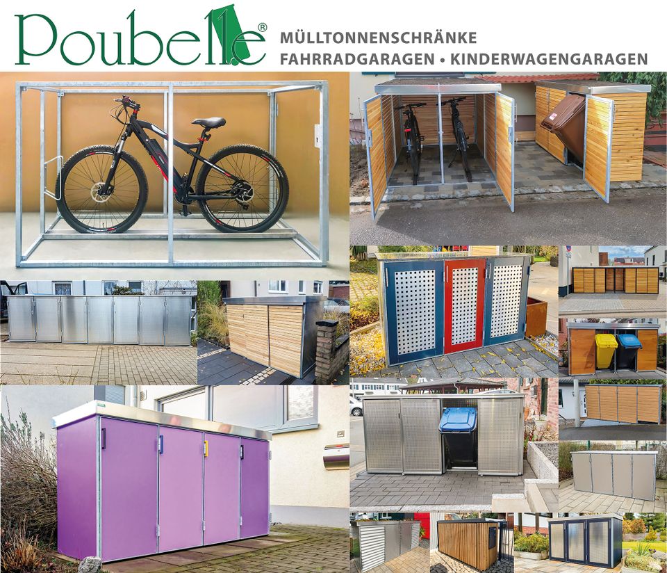 Mülltonnenbox 120-240 Fahrradbox Fahrradparker Kombination in Solingen