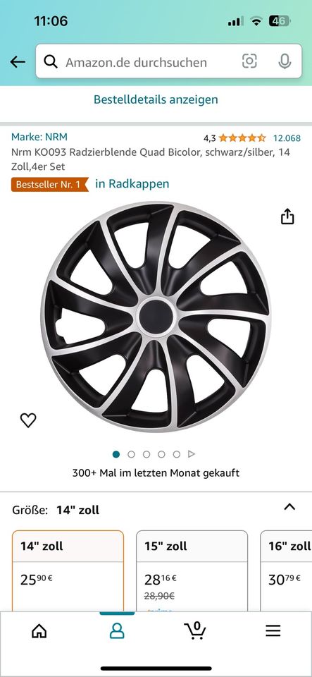 14 " Radkappen NEU OVP in Niederzimmern