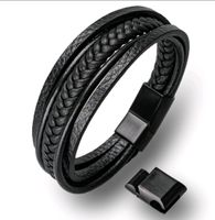 HOOF Gewinner Armband Herren Damen Unisex 21 -22 cm Leder Schwarz Hamburg-Nord - Hamburg Langenhorn Vorschau