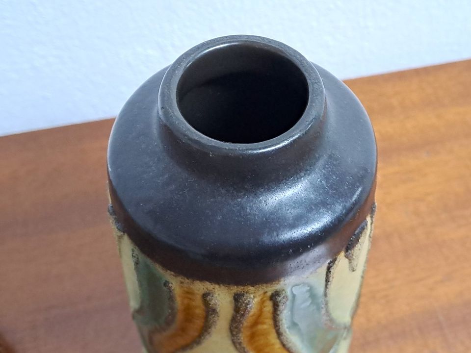 Vase 60er 70er J. VEB Haldesleben Vintage Fat Lava DDR Keramik in Dresden