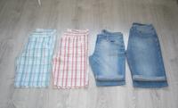 Paket 4 Jeans Chino Shorts Bermuda blau pink weiß 36 38 Hessen - Großenlüder Vorschau