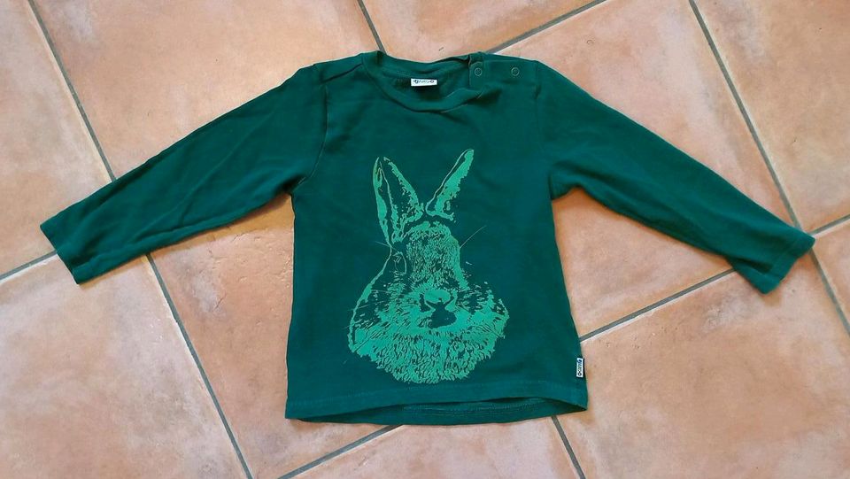 Pullover Shirt Jako-o Gr. 104 / 110 Hase Ostern grün in Pinneberg