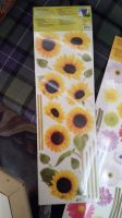 2x Deko-Sticker Blumen Sonnenblumen bunt Aufkleber Kinderzimmer Rheinland-Pfalz - Grafschaft Vorschau