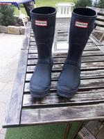 Hunter Gummistiefel schwart Gr. 39 top Zustand Bayern - Höchberg Vorschau