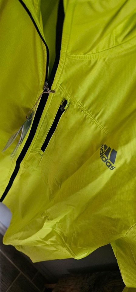 Adidas dünne Laufjacke neongelb Fahrradjacke xl und xxl in Siegen