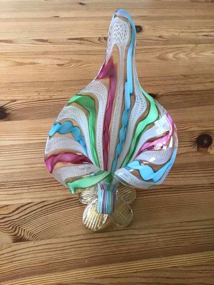 Murano Vase Blüte Zanfirico Fazzoletto 50/60er TOPP in Berlin