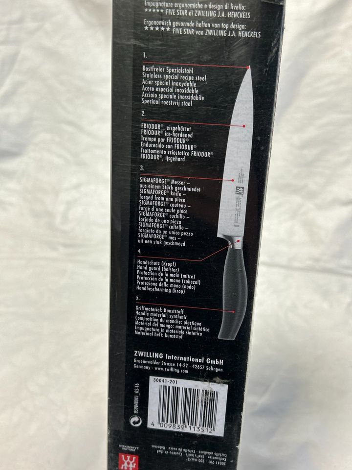 Großes Kochmesser von ZWILLING Five Star 200mm / 8" unbenutzt in Weißenborn Erzgebirge