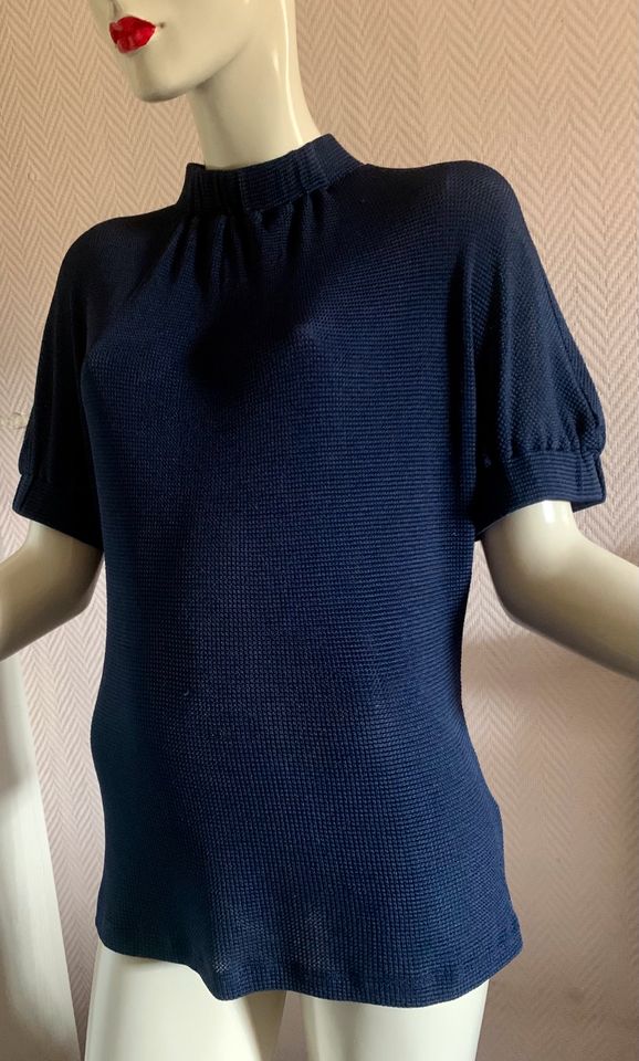 Emporio Armani Strick Bluse blau Gr. 38 in Temmels