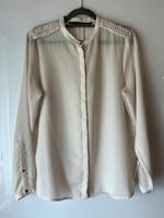 Zara Bluse L Creme Weiß Chiffon Rheinland-Pfalz - Herdorf Vorschau
