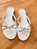 Bade Sandalen Gold weiß 38 neu Bayern - Augsburg Vorschau