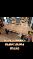 Baumkanten tisch Schreibtisch Akazie neu 2 Wahl 200cm x 100cm Hessen - Gießen Vorschau