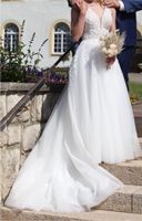 Hochzeitskleid, A-Linie/Pinzessinenkleid, Blumenstickerei,Glitzer Baden-Württemberg - Immendingen Vorschau