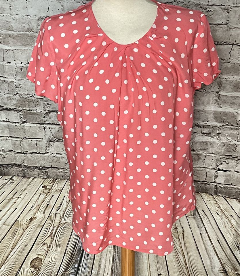 Seidensticker Bluse Shirt Gr. 40 / M Dots  lachs - orange in Haltern am See