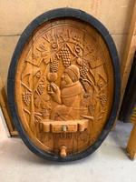 Faßboden / Deckel  mit Holzschnitzerei (Knochel) Rheinland-Pfalz - Kallstadt Vorschau