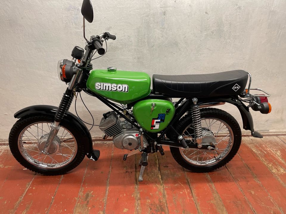 Simson S51 Enduro DDR 4 Gang Papiere in Werdau