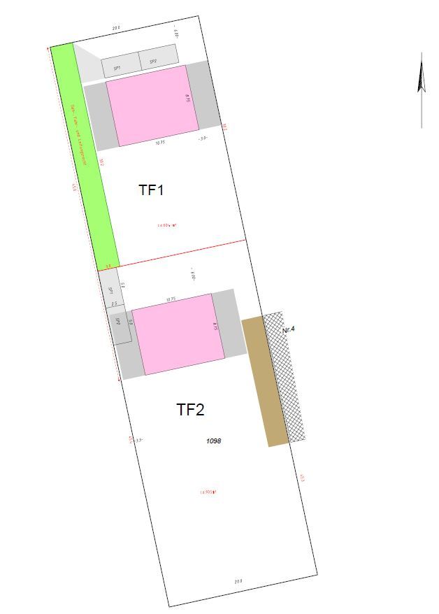 Hinteres Teilungsgrundstück nahe S-Bhf. Petershagen Nord in Petershagen