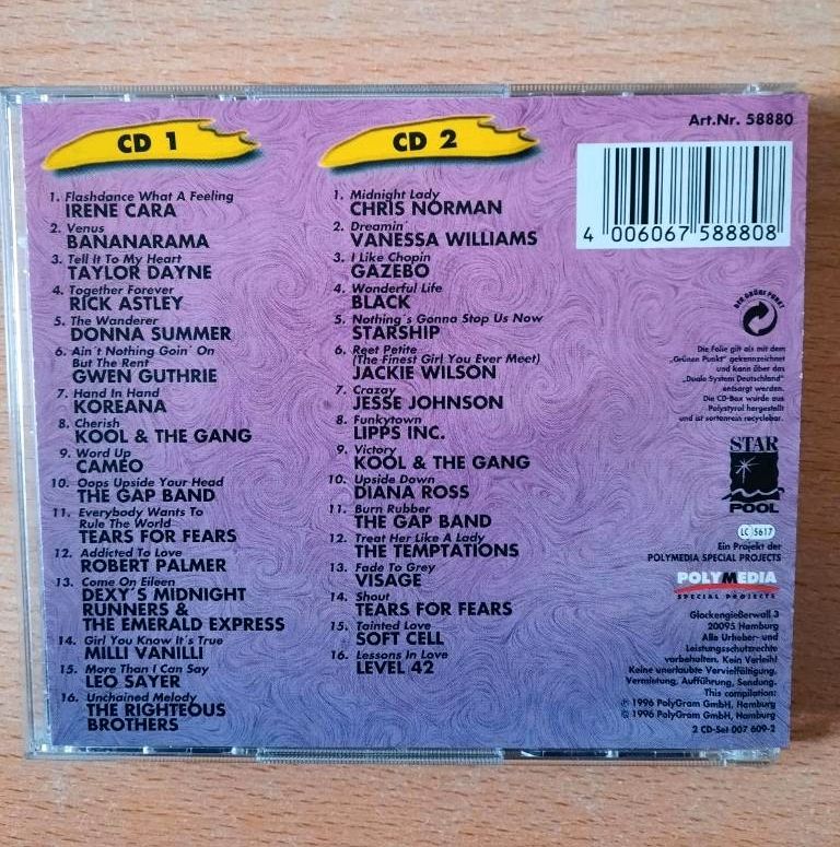 No 1 Hits of the 80s 2CD , 32 Traks International in Kiel