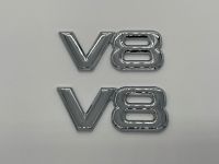 Emblem Aufkleber Logo 3D metall V8 Embleme Heck Auto Chrom Tuning Baden-Württemberg - Böblingen Vorschau