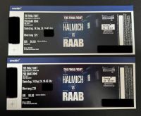 2 Tickets (nebeneinander) für The final fight Halmich vs Raab Hessen - Kassel Vorschau