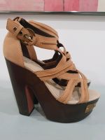 Kurt Geiger Mega Plateau Heels Sandalen Schuhe 40 Hippie Tan Hessen - Wetzlar Vorschau