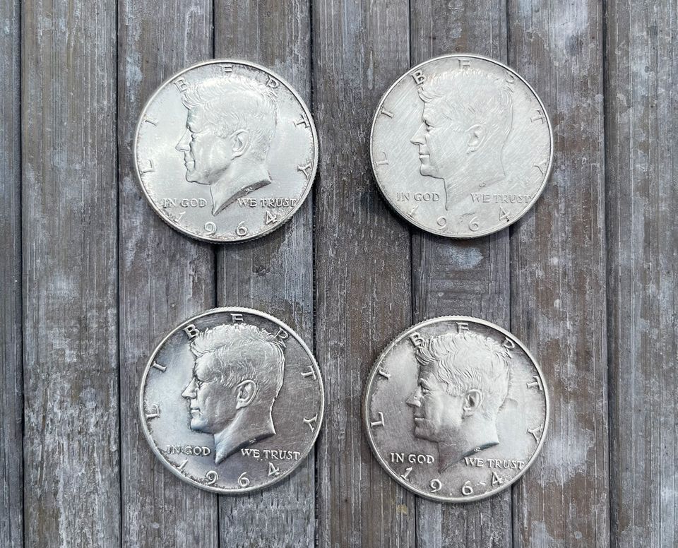 Münzen  Half Dollar 1964 Kennedy in Sprockhövel