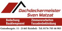 ⭐️ Dachdeckermeister Sven ➡️ Dachdecker  (m/w/x), 21465 Schleswig-Holstein - Reinbek Vorschau