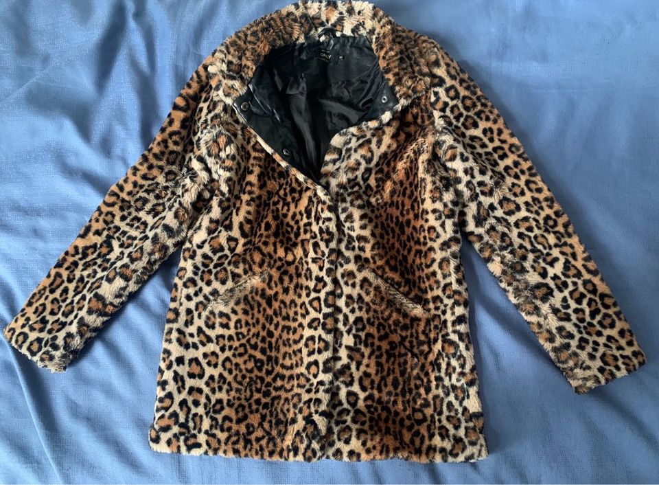 Only Jacke Mantel Leopardenmuster Tiger Winterjacke Wintermantel in Frankfurt am Main