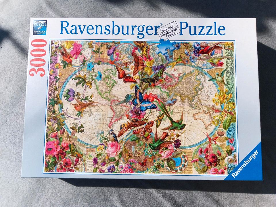 Ravensburger Puzzle 3000 Teile Weltkarte in Oettingen in Bayern