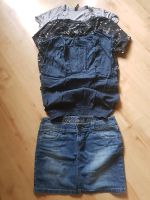 Mini Jeansrock (Gr. 30) S.Oliver, 3 sommerliche Blusen Hessen - Hünfelden Vorschau