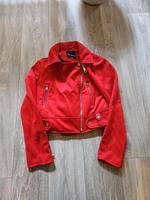 Jacke in Velours Leder Optik Gr.36 Hamburg - Hamburg-Nord Vorschau