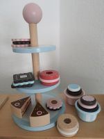 Kinder Holz Kaffee Set Etagere mit Cupcake Kuchen Hessen - Witzenhausen Vorschau