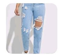 Jeans mit Riss, hohe Taille Neu Gr. M Bayern - Kolbermoor Vorschau