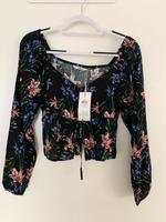 Crop Bluse Blümchen Blumen cropped Baden-Württemberg - Singen Vorschau