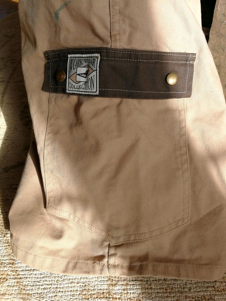 Kurze Arbeitshose von Krähe Workwear Gr. 48 beige in Dieburg