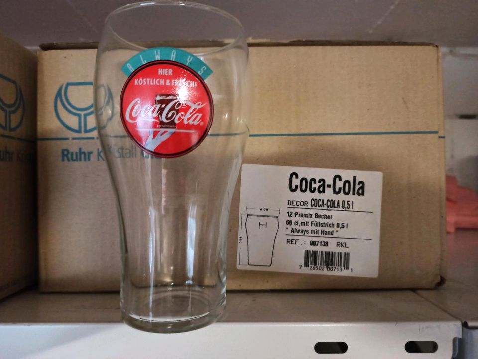 36 Retro Coca Cola Gläser 0,5 l + 0,3 L in Schriesheim