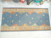 Teppich 80 x 160 cm Läufer blau bunt Bayern - Ansbach Vorschau