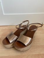 Plateau Sandalen Gold Zara Bayern - Rimpar Vorschau