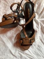 Highheels Belstaff 40 braun Leder Sandalen Bayern - Ingolstadt Vorschau