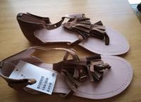 Sandalen Mädchen H&M Gr.38 echtes Leder NP 24,99 Rheinland-Pfalz - Fachingen Vorschau