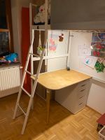 Ikea Vitval Hochbett mit angepasster großen Tischplatte München - Berg-am-Laim Vorschau