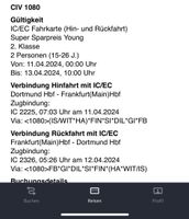 DB Ticket nach Frankfurt Nordrhein-Westfalen - Lünen Vorschau