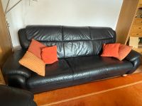 Leder Sofa Garnitur schwarz inkl. Sessel 2 + 3 Sitzer Hamburg-Mitte - Hamburg St. Pauli Vorschau