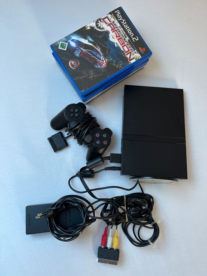 Play Station 2 1 Controller plus 6 Spiele in Stadtbergen