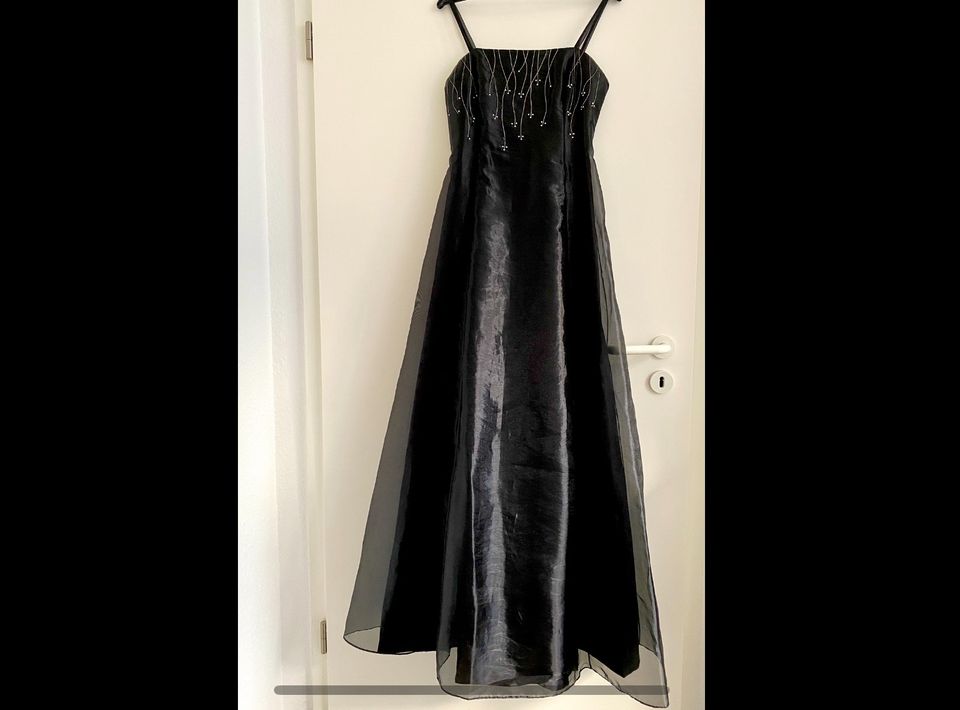 Abendkleid schwarz, Organza , auch Abi- oder Abschlussball in Neuss